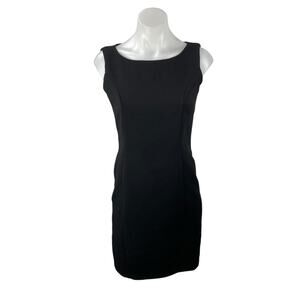 Sense Collection Women's Black Sleeveless Mini Tank Bodycon Sheath Dress Size S